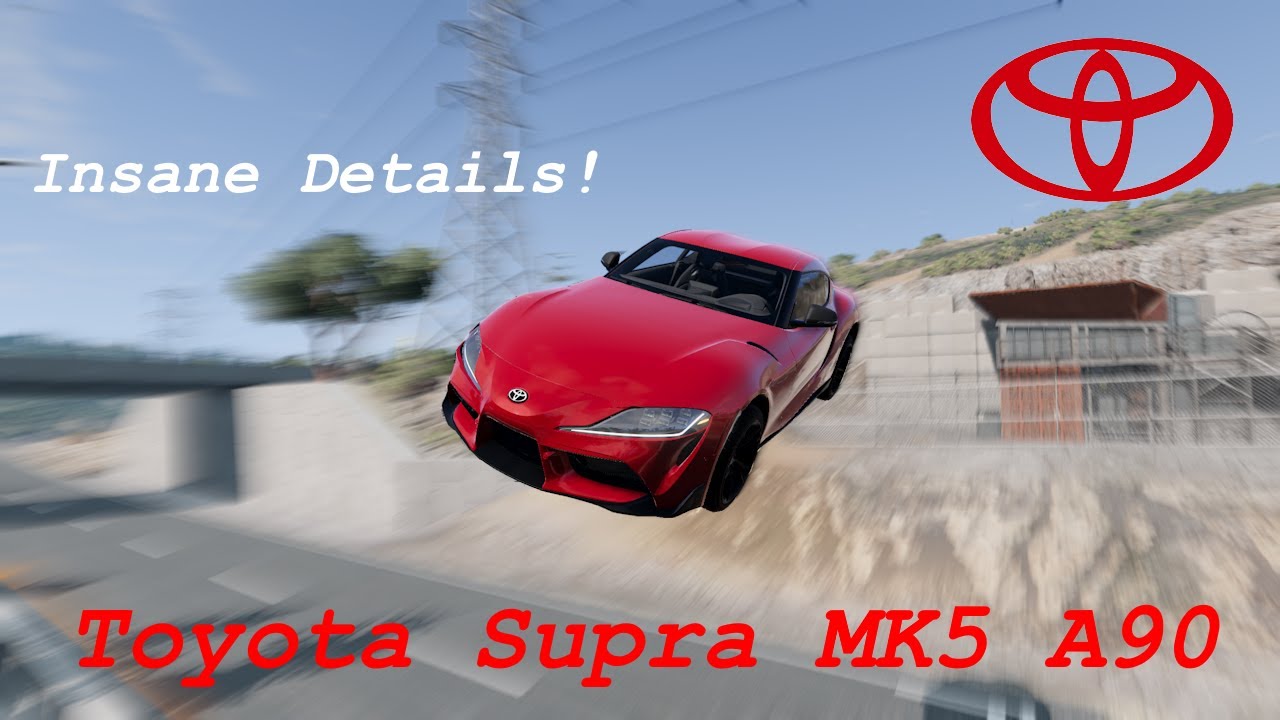 An Insanely Detailed Mod! - Toyota Supra A90 POV Drive (BeamNG VR)