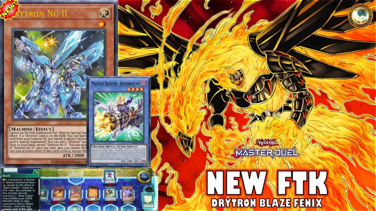 NEW DRYTRON FTK Blaze Fenix 🔥 w/ Magikey Ritual Engine | Tips and Tricks - Yugioh Master Duel