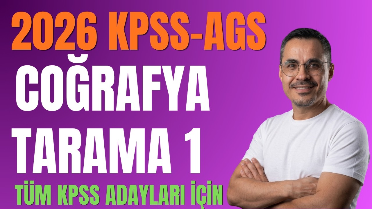 KPSS AGS COĞRAFYA TARAMA SINAVI 1 #2026kpss #2026ags #kpsscoğrafyasoruçözümü #agscoğrafyageneltekrar