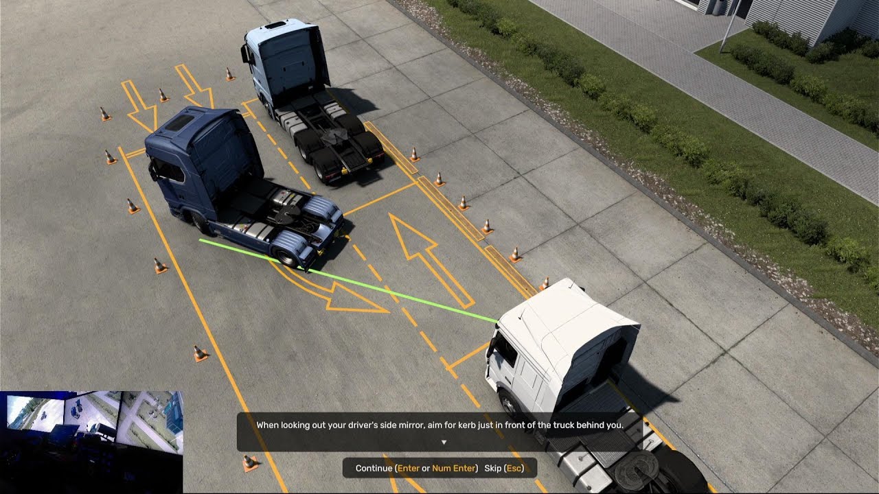 ETS2 Driving Academy Reverse paralel Parking