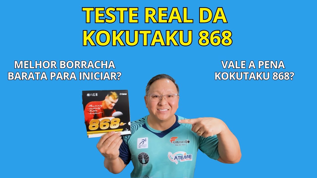 REVIEW COMPLETO DA BORRACHA KOKUTAKU 868 || T&Ecirc;NIS DE MESA - PING PONG