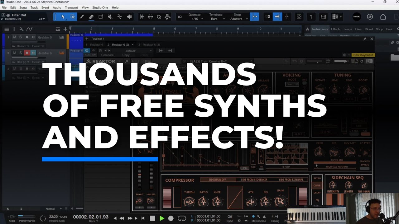 Get Thousands of FREE Synths and Effects for Studio One 6!... And Good Ones Too!