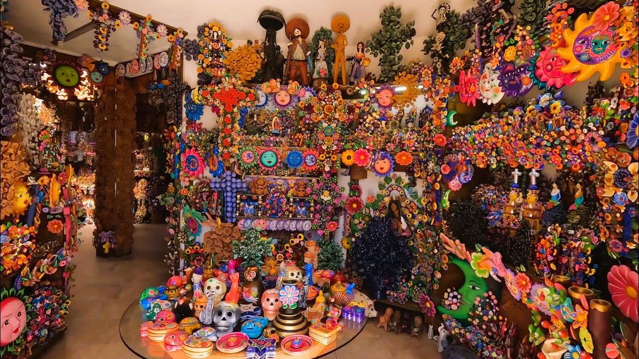 4K Un paseo por el mercado de artesan&iacute;as de barro Metepec 🇲🇽 walking tour