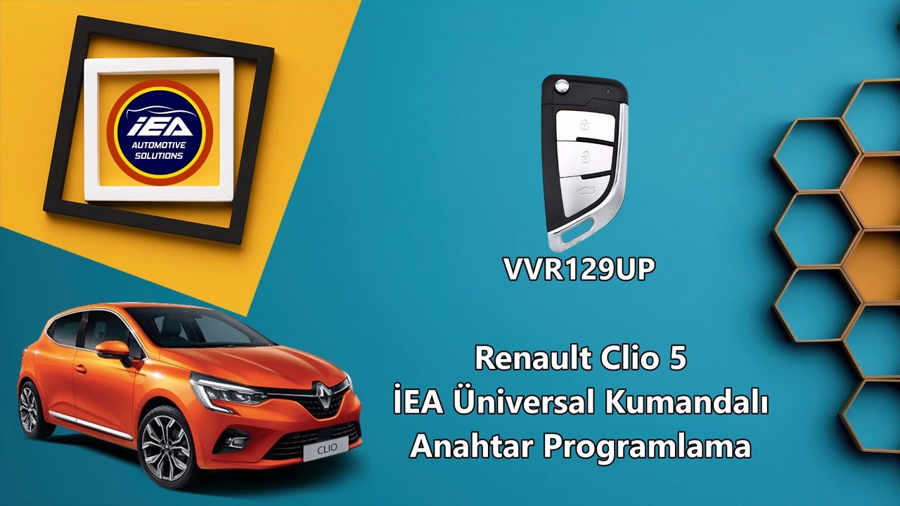 Renault Clio 5 İEA Üniversal Kumandalı Anahtar Programlama