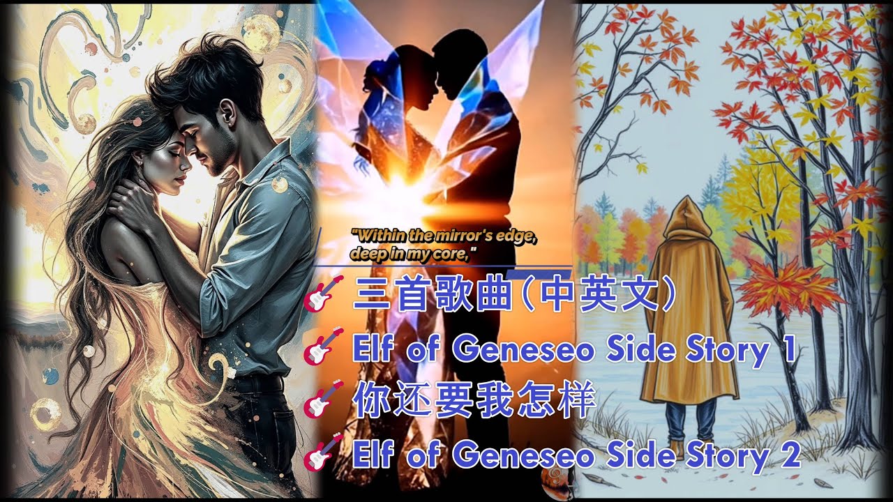 三首歌曲（中英文）🎸️Elf of Geneseo Side Story，你还要我怎样🎵#新歌#原创 #翻唱 #伤感情歌#伤心#AI #原创作品 #流行歌曲#英文歌 #320K#高品质 #舞曲