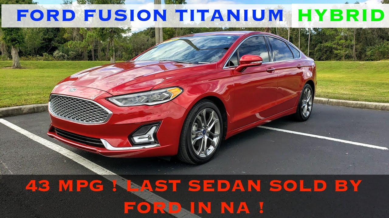 2020 Ford Fusion Titanium Hybrid - POV Review & Drive - Last Sedan That Ford Offered? 43 mpg !