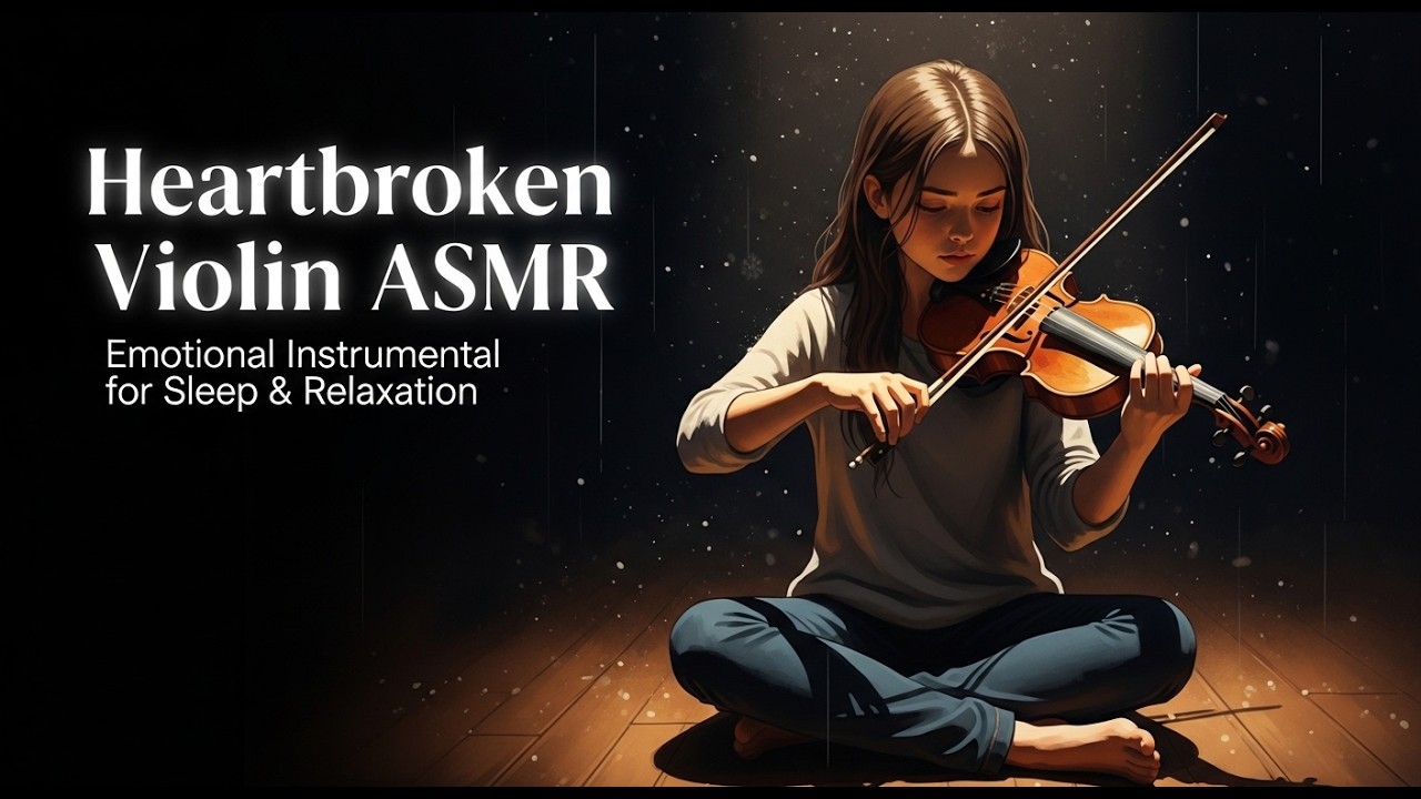 Heartbroken Violin ASMR 🎻 Emotional Instrumental for Sleep & Relaxation