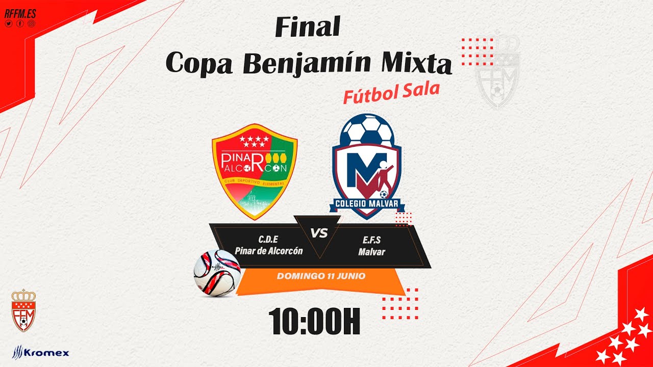 FINAL Copa Benjamín Mixta RFFM Fútbol Sala 22/23 | C  CDE PINAR ALCORCÓN - EFS MALVAR 