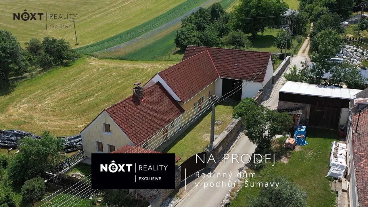 PRODEJ POZASTAVEN - Plně vybavený rodinný dům 4+1 se zahradou v podhůří Šumavy