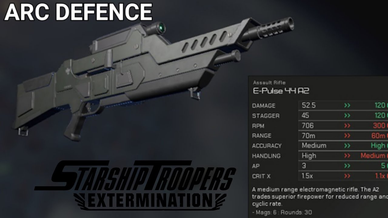 ARC DEFENCE WITH E-PULSE 44 A2 SNIPER CLASS - STARSHIP TROOPERS EXTERMINATION