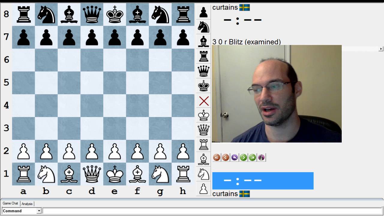One hour of blitz chess on the Internet Chess Club