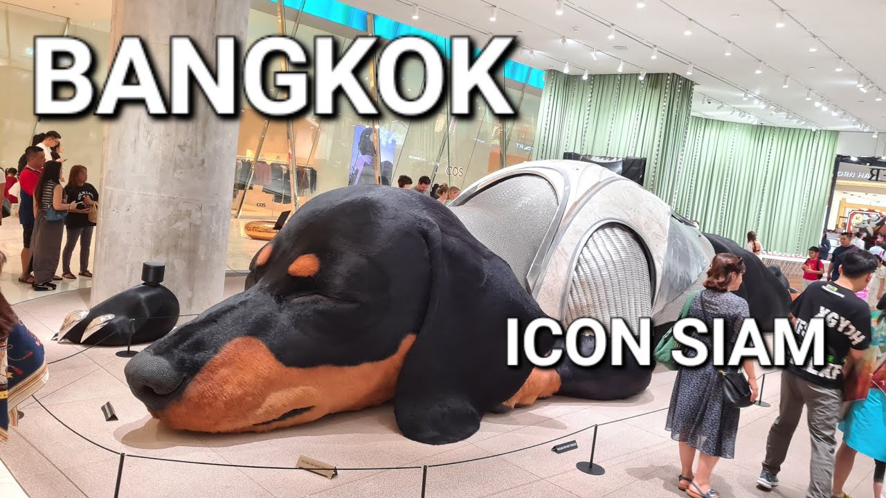 Shopping im ICON SIAM, unglaubliches Einkaufszentrum, Bangkok, 4k