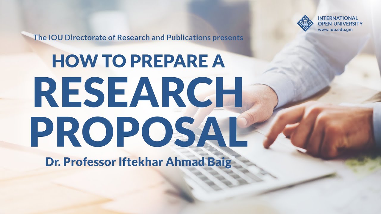 How to Prepare a Research Proposal