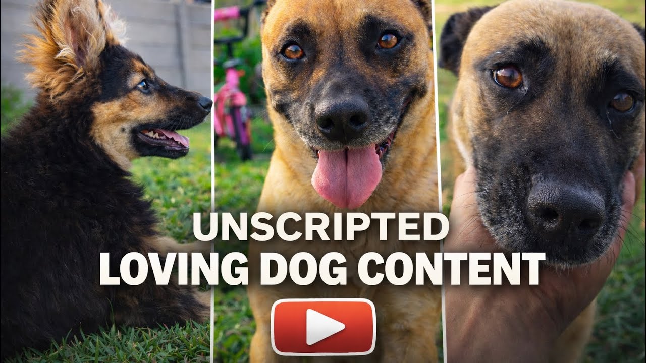 Unscripted loving dog content