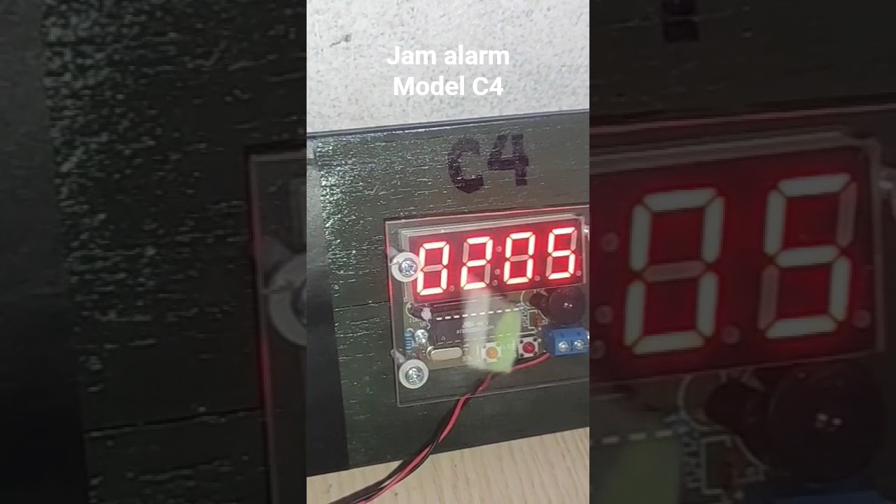 jam alarm model C4, menggunakan modul c51 #clock #digital #tools #review #indonesia
