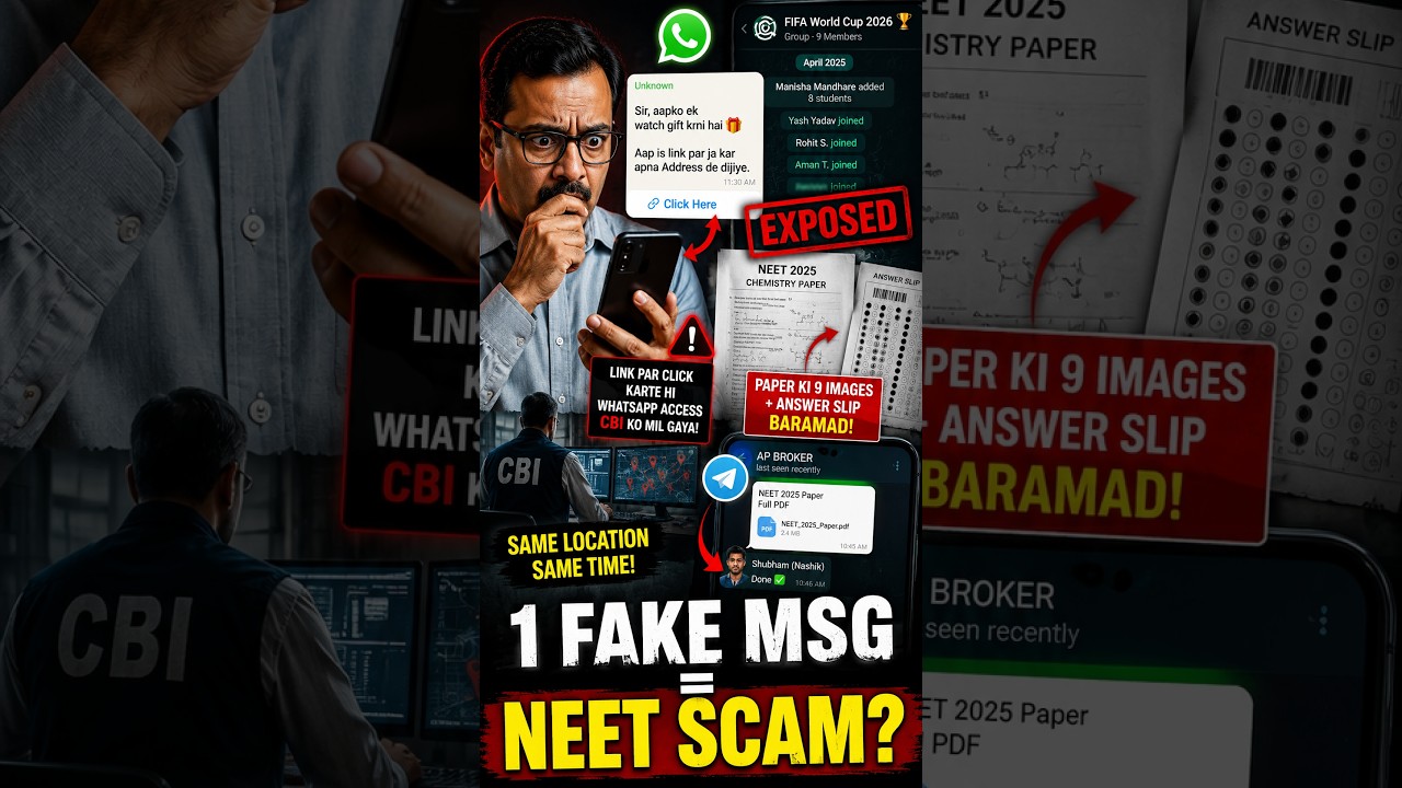 NEET Paper Leak: WhatsApp Uncovers the Entire Scam!