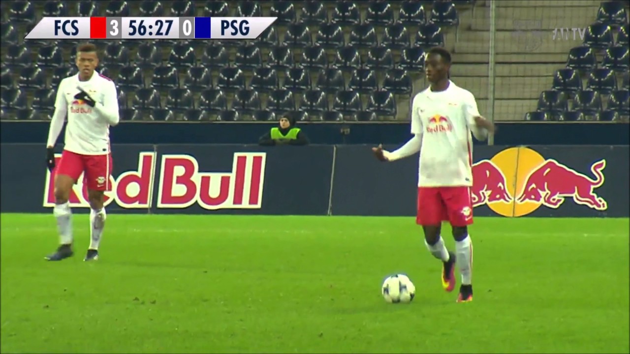 Gideon Mensah Highlights vs PSG (Uefa Youth League 2017)