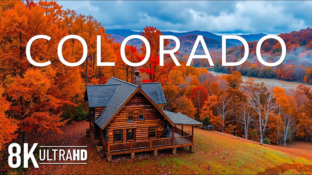 Autumn in Colorado 8K UHD 🍁 Vibrant Fall Foliage, Majestic Mountains & Scenic Rocky Landscapes
