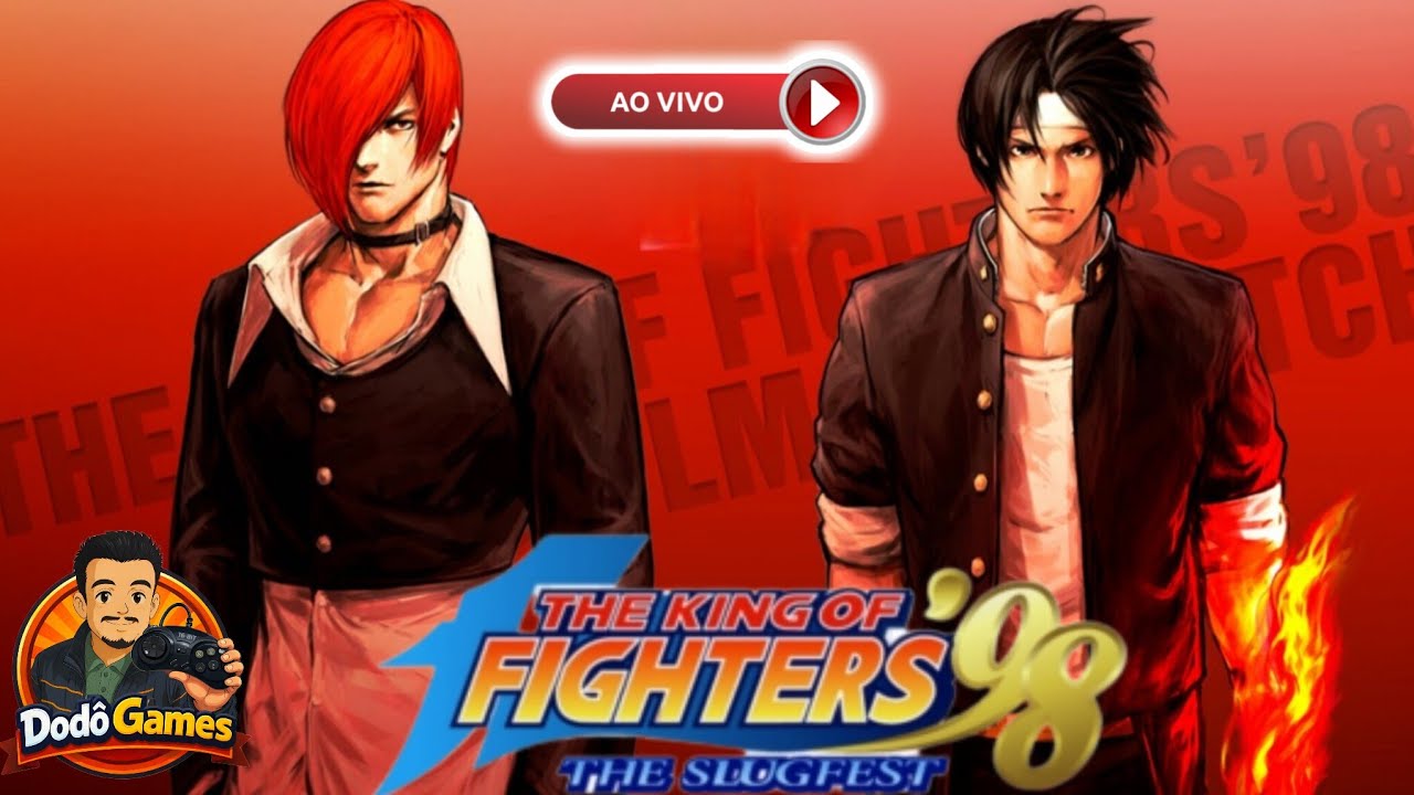 🔴KOF 98 AO VIVO! Tentando zerar Level 2 na 