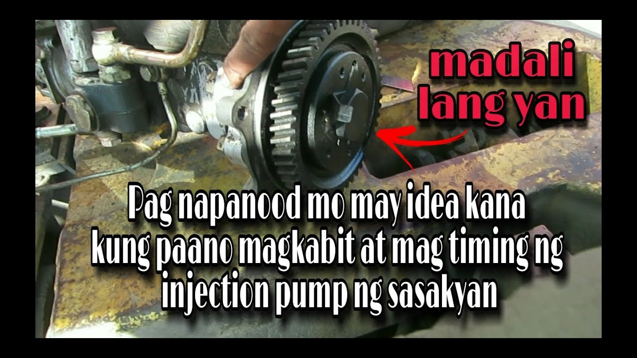 hindi ko to alam ganito pala magkabit ng injection pump at magtiming | How to timing injection pump
