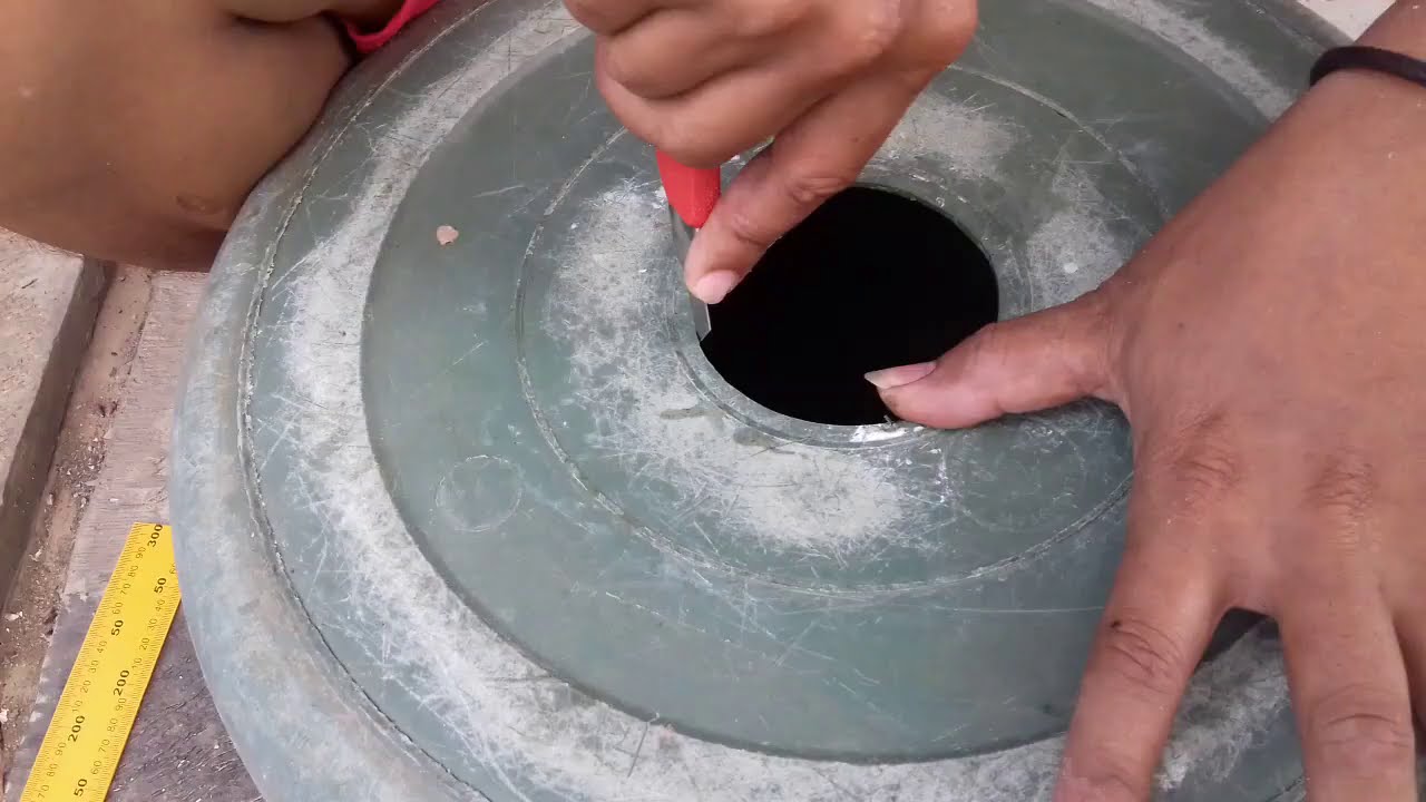 bikin wastafel dapur pakai ember bekas