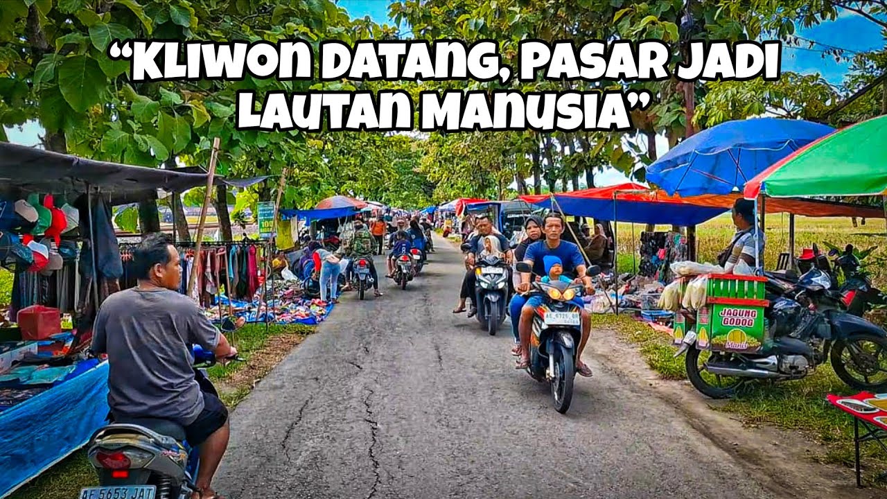 Suasana Pasar Kliwon yang Paling Ramai, Pedagang dan Pembeli Tumpah Ruah