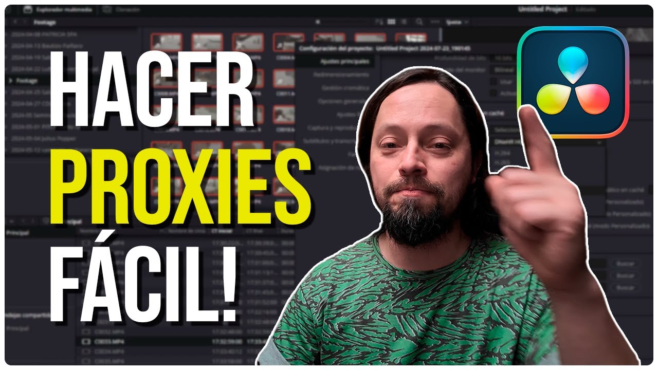 Cómo IMPORTAR y hacer PROXYS en DAVINCI RESOLVE
