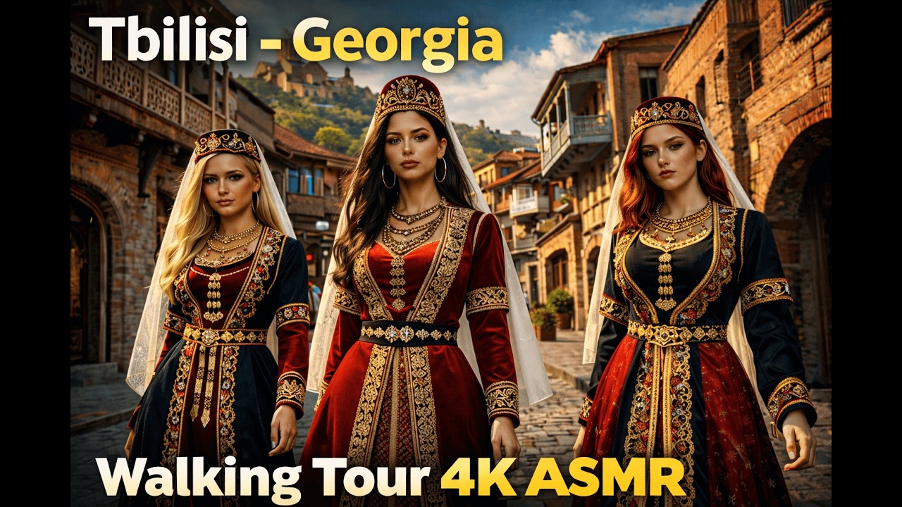 Old Tbilisi, Georgia 4K Walking Tour | Exploring the Most Beautiful City in the Caucasus | Old City