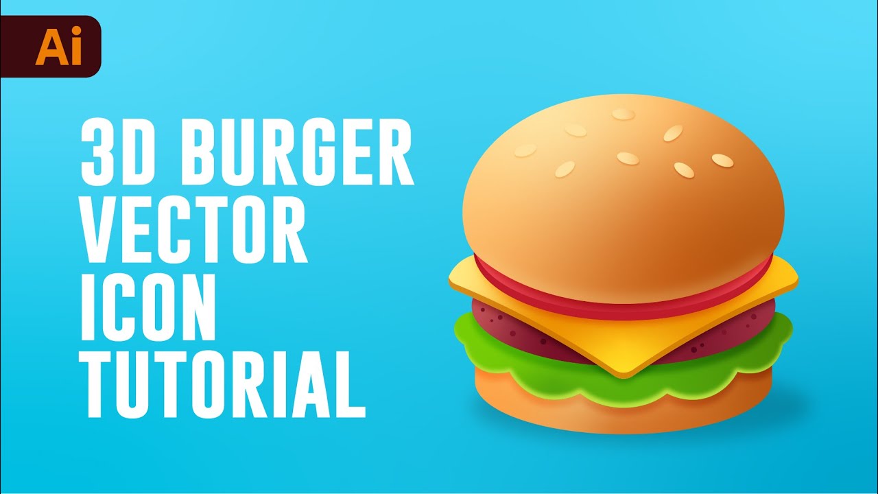 Учебное пособие по Adobe Illustrator: как создать 3D-векторный бургер из эскиза
