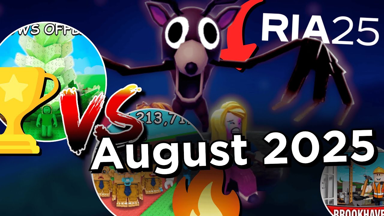 Most Played Roblox Games (August 2025)