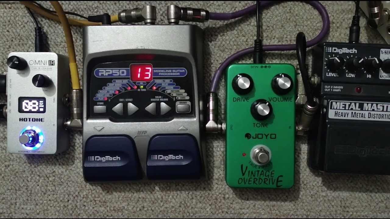 DIGITECH RP 50 + HOTONE OMNI IR CAB SIM #digitech #hotone DISTORSION PEDAL DE GUITARRA MULTIEFECTOS