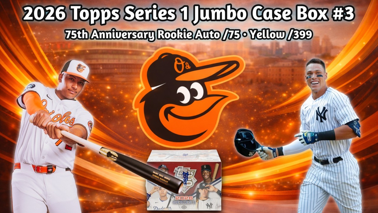 🔥Авторская карточка Real One к 75-летию /75🔥 2026 Topps Series 1 Jumbo Case Box #3 — Желтая /399 ...