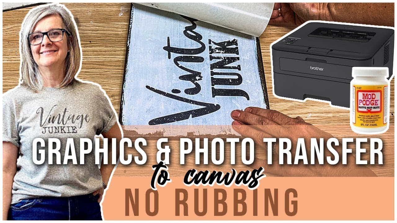 How to Transfer Images to Canvas with Mod Podge / Easy Diy Project Tutorial