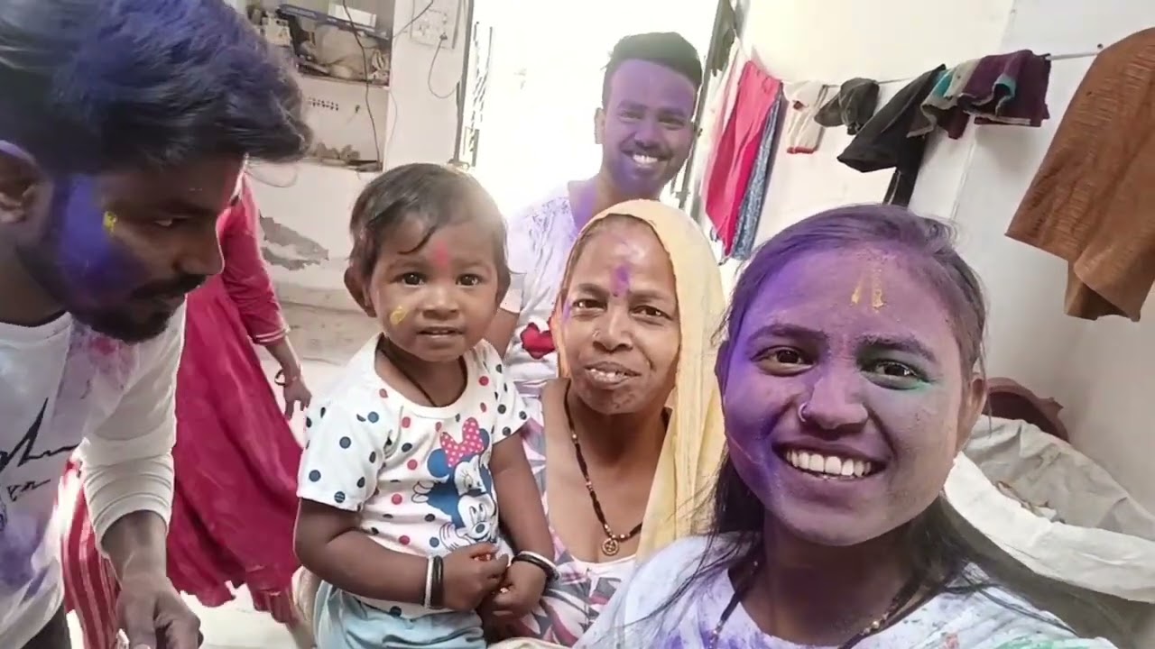 My 1st holi bhut mazza aaya but last me ky hua dek kr comment kro fast