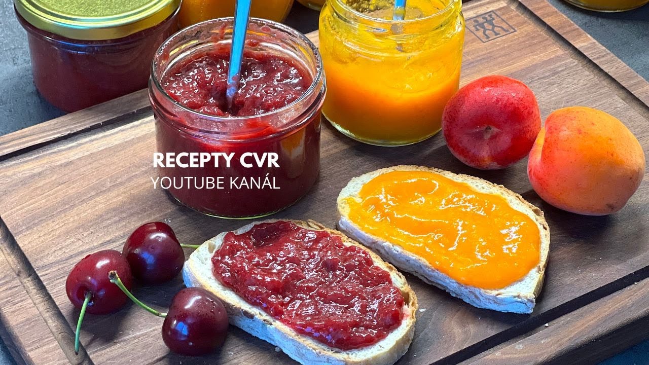Marhuľový a Čerešňový džemy BEZ CUKRU | Zaváranie | Recepty CVR