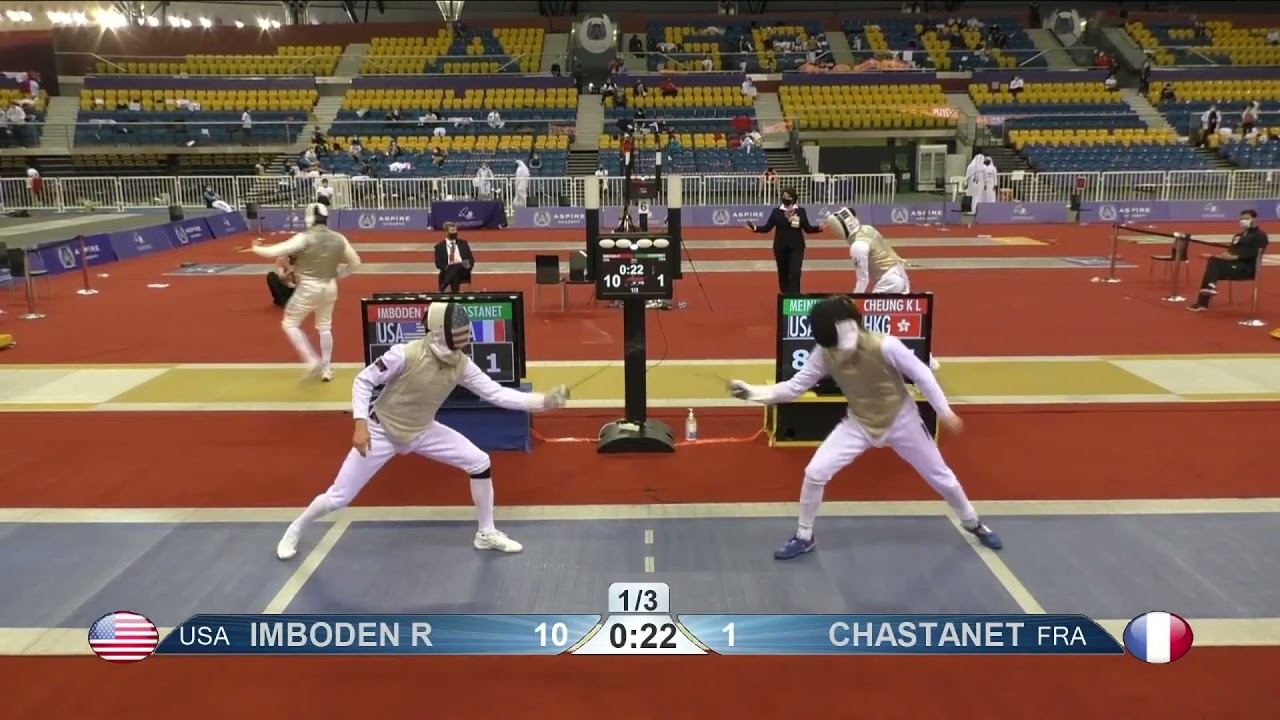 Doha 2021 SMF - L16 - Imboden USA v Chastanet FRA