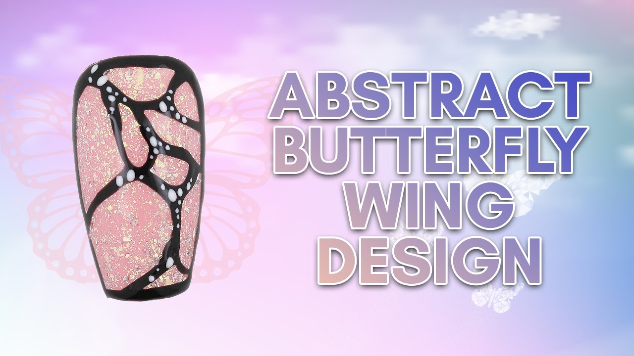 Abstract Butterfly Wing Design 🦋 | Easy Gel Polish Nail Art