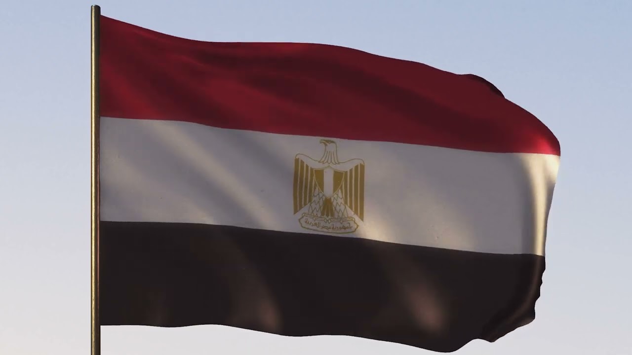 Egypt Flag | علم مصر | ROYALTY FREE [4K] 20 SEC LOOP