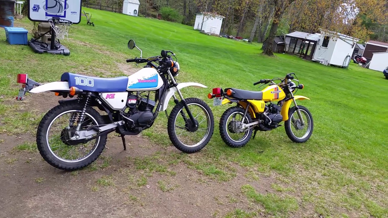 Kawasaki KE100 в сравнении с KM100