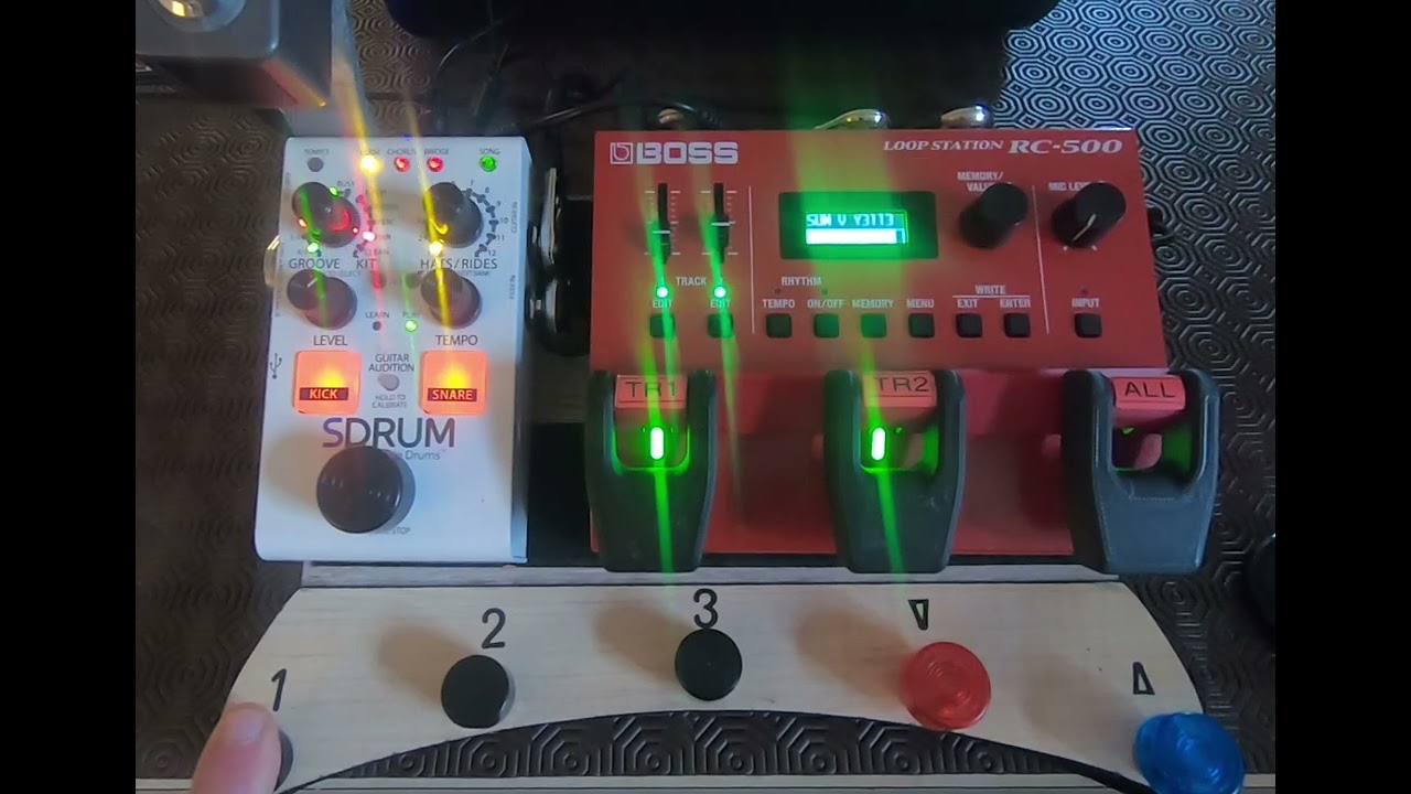 SDRUM + RC500 SYNC DEMO (no talking)