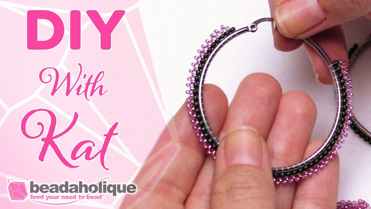 How to Add a Decorative Edge to Brick Stitch Earrings using 15/0 Seed Beads