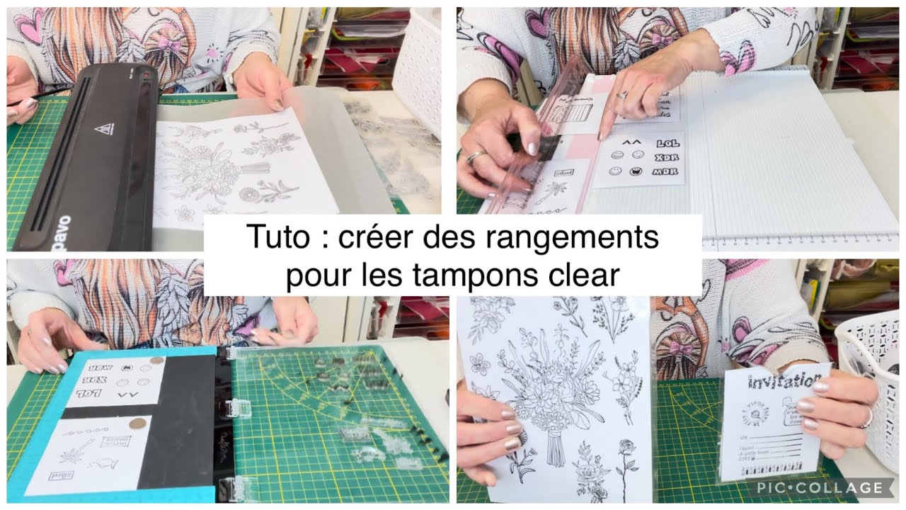 TUTO : créer des rangements pour les tampons clear/astuces/conseils/🌸scrap passion🌸