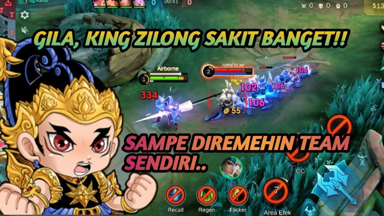 KING ZILONG SAKIT BANGET, DIKATAIN TIM SENDIRI. 