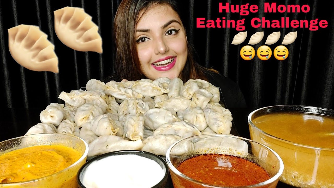 Huge Momo Eating Challenge👊 | Streetfood | Big Bites | Food Eating Videos | Mukbang | Eating Show 😋