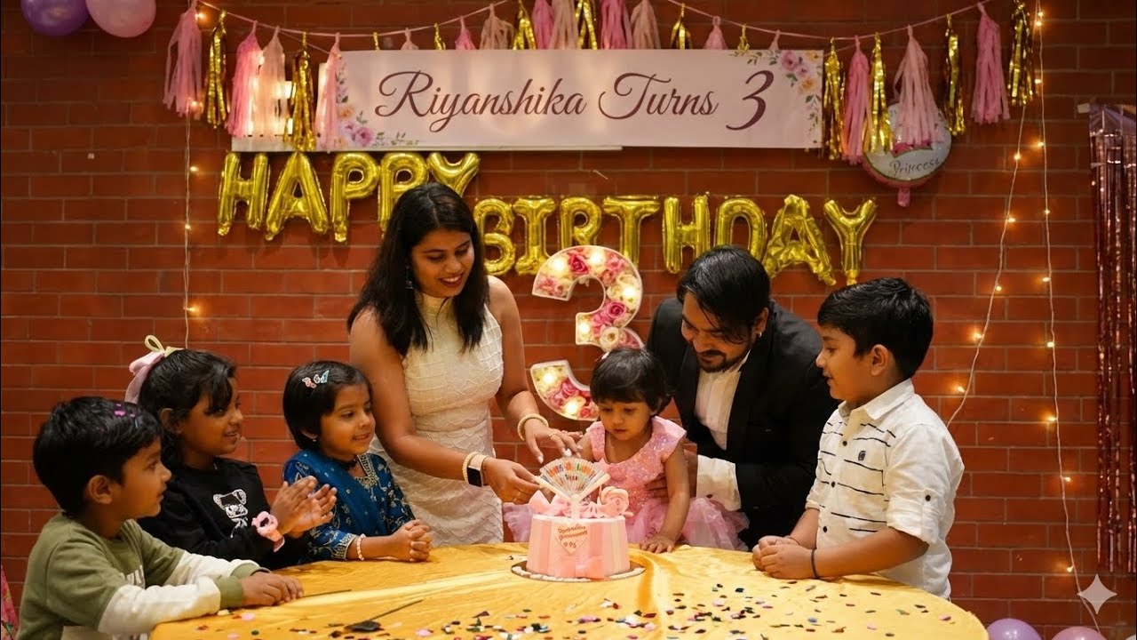 Ballerina Cappuccino Cake Stole the Show 🩰🎂 | Riyanshika’s 3rd Birthday Party