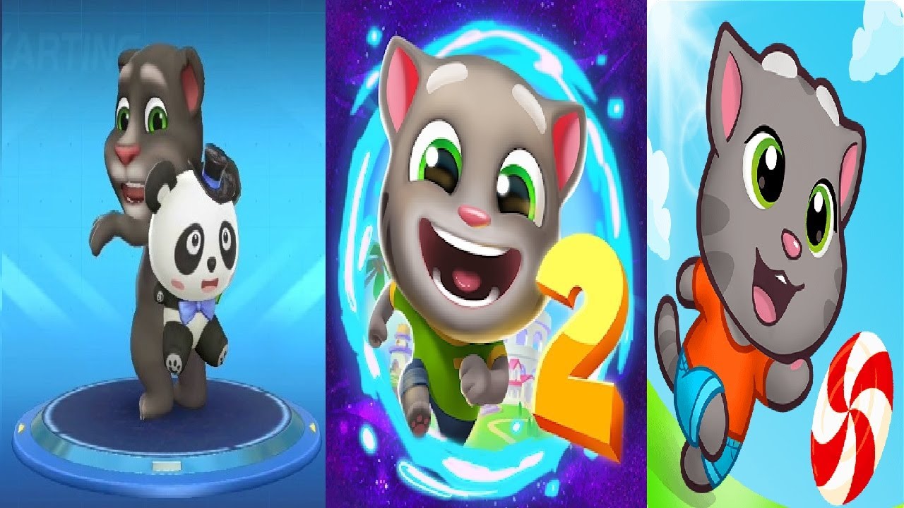 Talking Tom Karting New Update VS TALKING TOM GOLD RUN 2 VS TALKING TOM CANDY RUN  - TALKING TOM