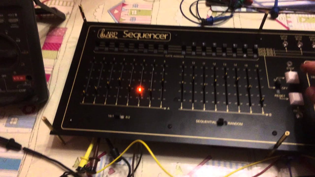 First test of an ARP 1601 Sequencer