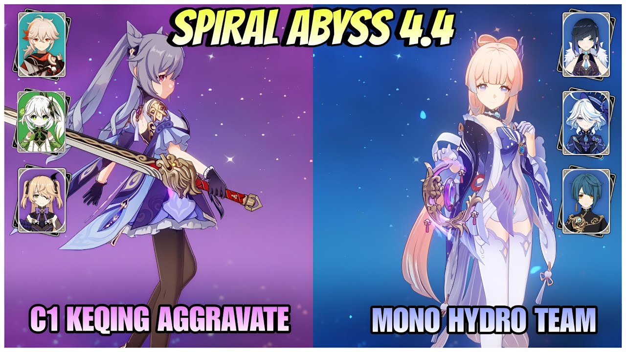 C1 Keqing Aggravate & C0 Kokomi Mono Hydro Spiral Abyss Floor 12 | Genshin Impact
