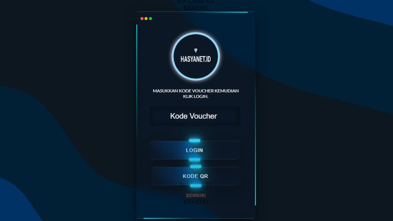 Login Page Mikrotik Ringan dan keren Gratis