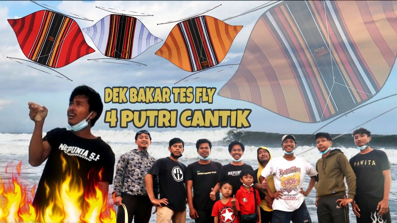 TES FLY PERDANA 4 PUTRI CANTIK PECUKAN DEK BAKAR SDM TEAM